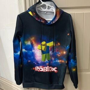 Roblox Graphic Hoodie with Galaxy Print
